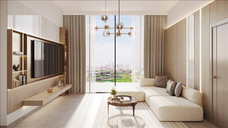 Новый комплекс меблированных апартаментов Fairway Residences с бассейнами и видами на поле для гольфа, Dubai Sports City, Дубай, ОАЭ — фото 3