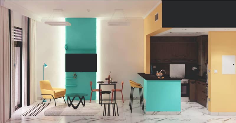 Complex of serviced apartments Izzzi Life with a swimming pool and a co-working area, JVC, Dubai, UAE — photo 3