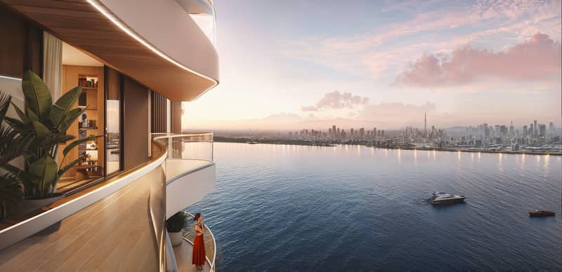 New waterfront complex The Pier Residences with swimming pools close to Downtown Dubai, Dubai Maritime City, Dubai, UAE — photo 3