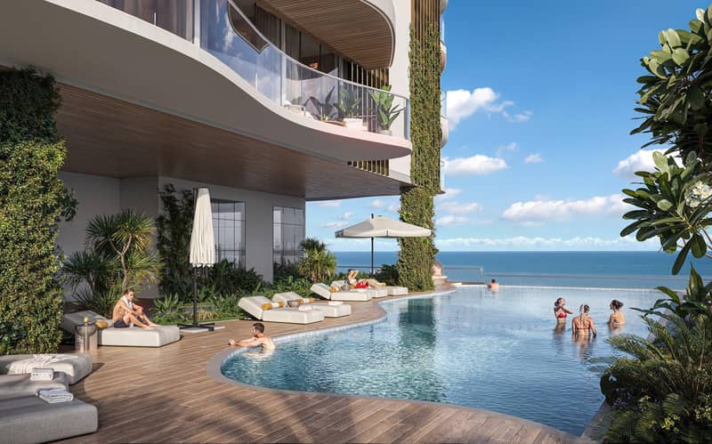 New waterfront complex The Pier Residences with swimming pools close to Downtown Dubai, Dubai Maritime City, Dubai, UAE — photo 4
