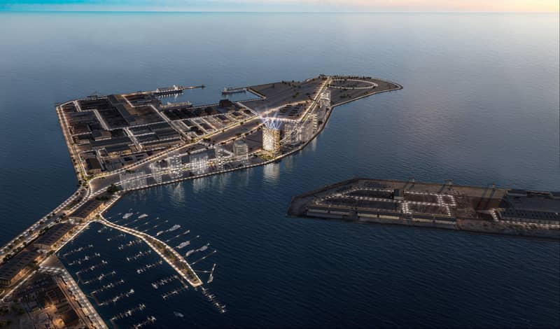 New waterfront complex The Pier Residences with swimming pools close to Downtown Dubai, Dubai Maritime City, Dubai, UAE — photo 17