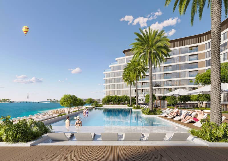 Новый комплекс Selene Beach Residences с лагуной, бассейном и парками, Al Seanneeah, Дубай, ОАЭ — фото 8