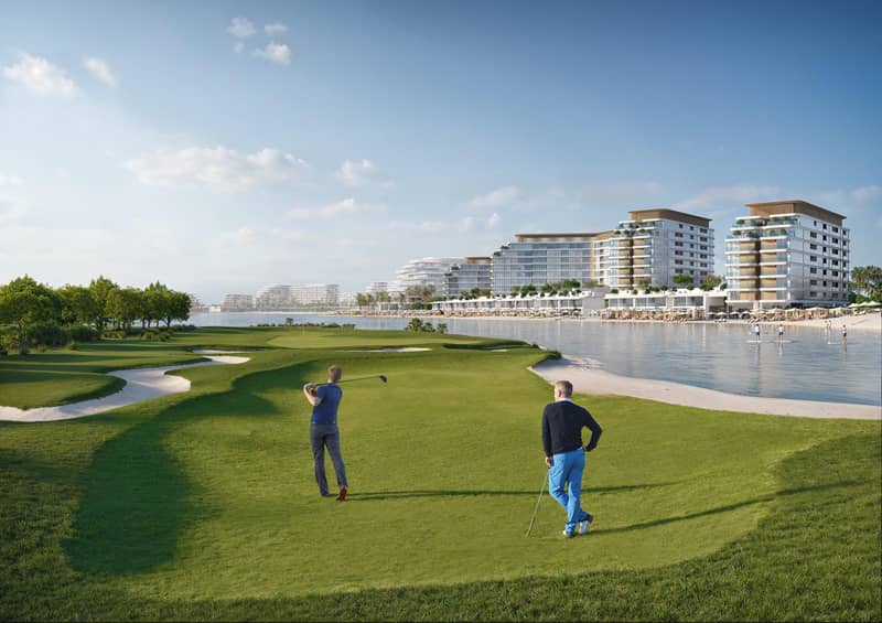 Новый комплекс Selene Beach Residences с лагуной, бассейном и парками, Al Seanneeah, Дубай, ОАЭ — фото 11