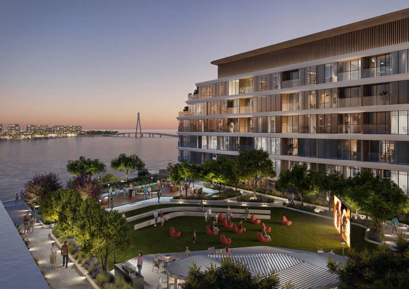 Новый комплекс Selene Beach Residences с лагуной, бассейном и парками, Al Seanneeah, Дубай, ОАЭ — фото 5
