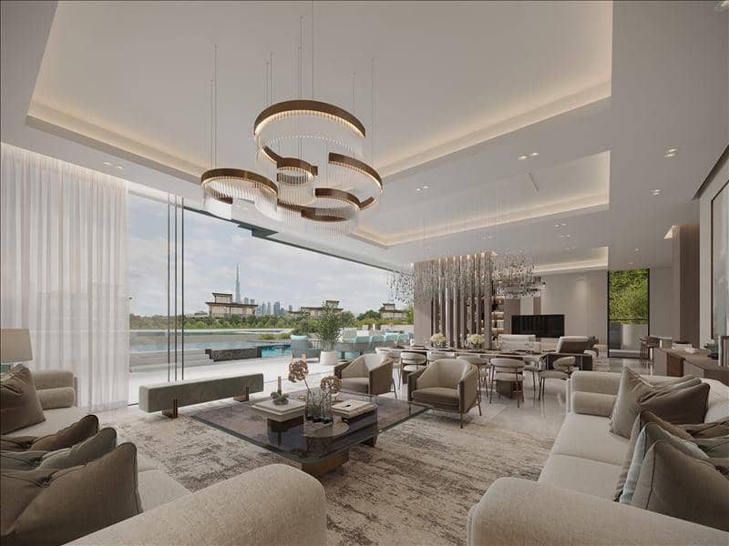 New complex of villas Nineteen Riviera Lagoon with swimming pools and underground garages, Nad Al Sheba, Dubai, UAE — photo 14