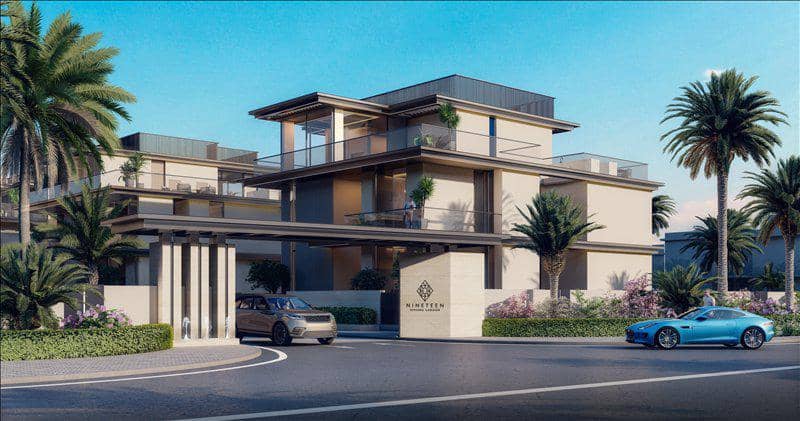 New complex of villas Nineteen Riviera Lagoon with swimming pools and underground garages, Nad Al Sheba, Dubai, UAE — photo 28