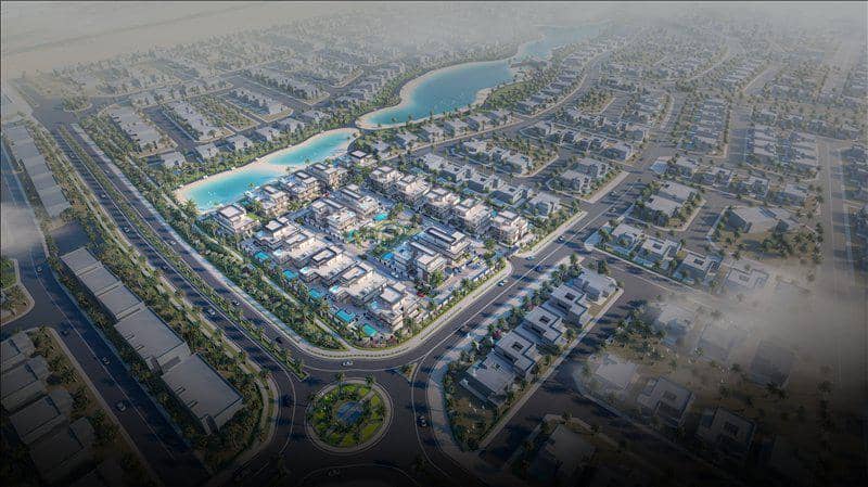New complex of villas Nineteen Riviera Lagoon with swimming pools and underground garages, Nad Al Sheba, Dubai, UAE — photo 31