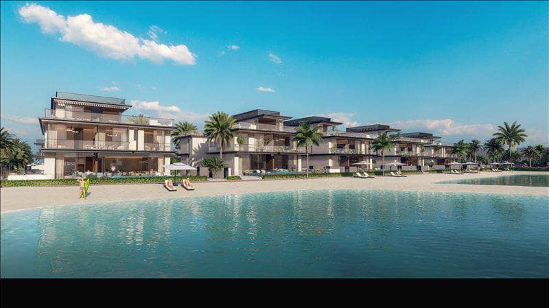 New complex of villas Nineteen Riviera Lagoon with swimming pools and underground garages, Nad Al Sheba, Dubai, UAE — photo 2