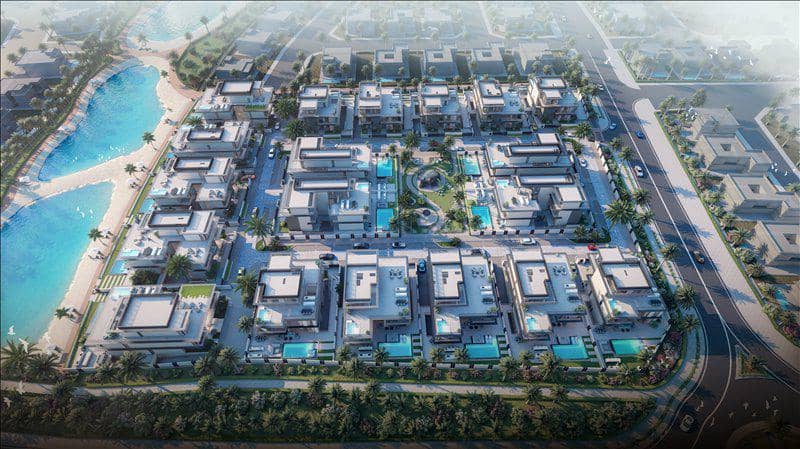 New complex of villas Nineteen Riviera Lagoon with swimming pools and underground garages, Nad Al Sheba, Dubai, UAE — photo 30