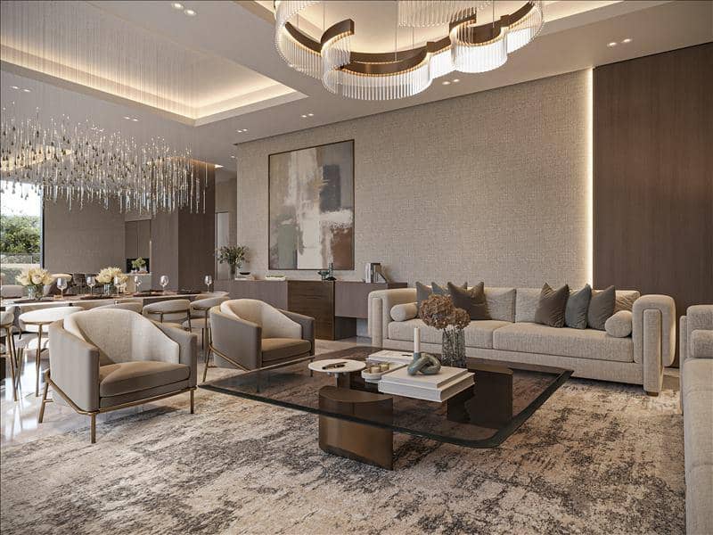New complex of villas Nineteen Riviera Lagoon with swimming pools and underground garages, Nad Al Sheba, Dubai, UAE — photo 15