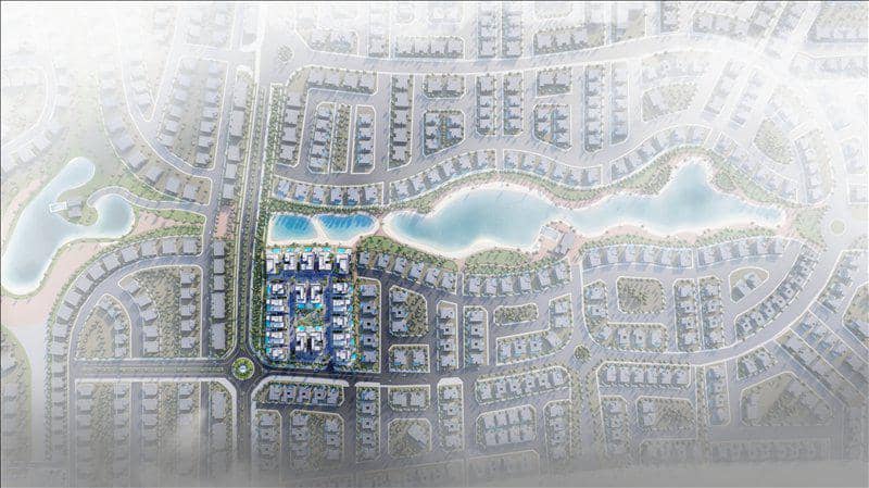 New complex of villas Nineteen Riviera Lagoon with swimming pools and underground garages, Nad Al Sheba, Dubai, UAE — photo 32