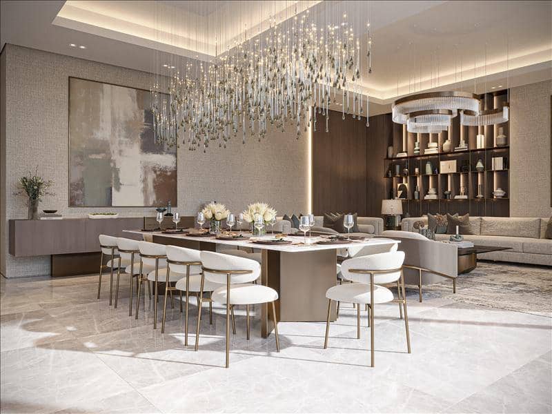 New complex of villas Nineteen Riviera Lagoon with swimming pools and underground garages, Nad Al Sheba, Dubai, UAE — photo 18