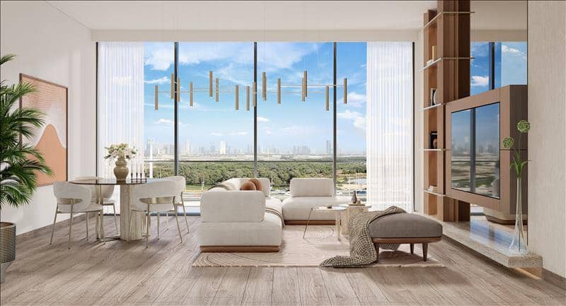 Новая резиденция Belgrove Residence с бассейнами и парками рядом с Бурдж Халифа и международным аэропортом, Nad Al Sheba 1, Дубай, ОАЭ — фото 3