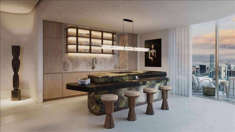 New residence One Sankari (Flagship) with swimming pools, tennis courts and a business lounge, Business Bay, Dubai, UAE — photo 17