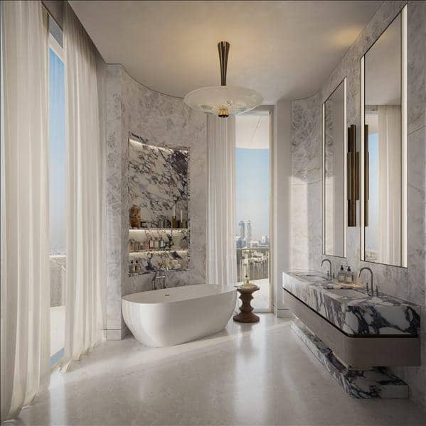 New residence One Sankari (Flagship) with swimming pools, tennis courts and a business lounge, Business Bay, Dubai, UAE — photo 11