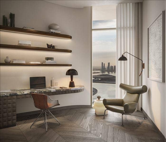 New residence One Sankari (Flagship) with swimming pools, tennis courts and a business lounge, Business Bay, Dubai, UAE — photo 6