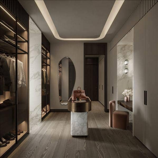 New residence One Sankari (Flagship) with swimming pools, tennis courts and a business lounge, Business Bay, Dubai, UAE — photo 10