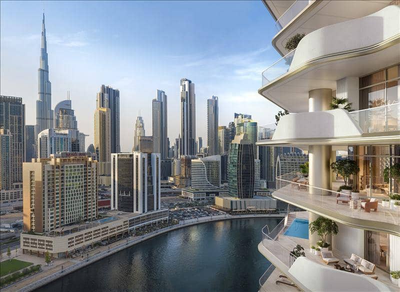 New residence One Sankari (Flagship) with swimming pools, tennis courts and a business lounge, Business Bay, Dubai, UAE — photo 13