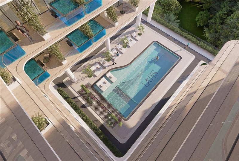 Новый комплекс апартаментов с собственными бассейнами Lazord, Majan, Дубай, ОАЭ — фото 8