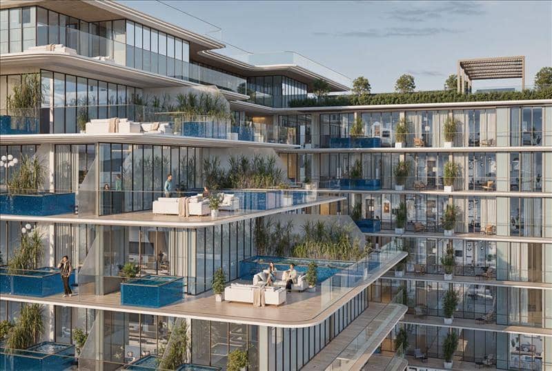 Новый комплекс апартаментов с собственными бассейнами Lazord, Majan, Дубай, ОАЭ — фото 2