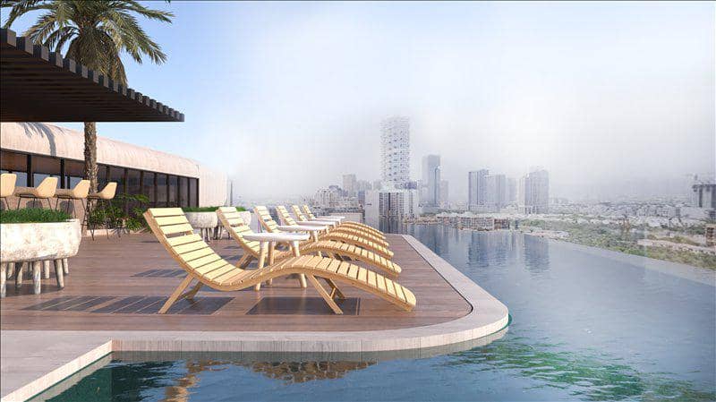 New Isola Bella Residence with swimming pools, a co-working area and a kindergarten, JVC, Dubai, UAE — photo 20