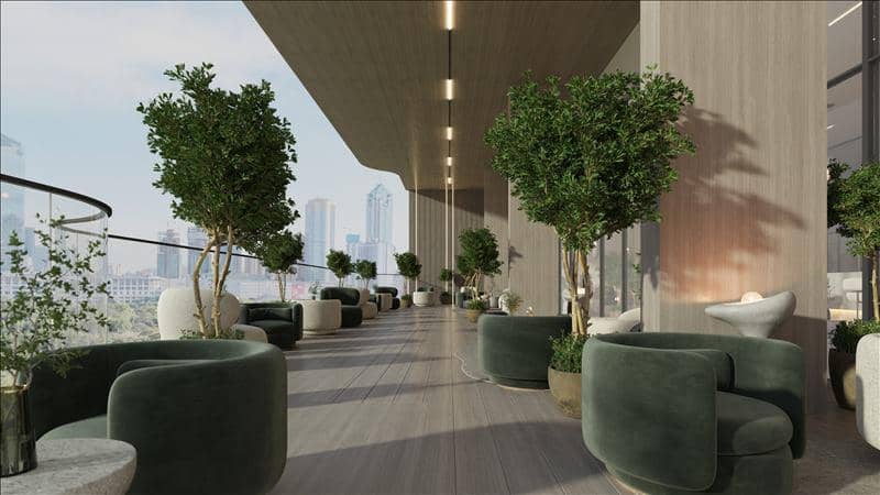 New Isola Bella Residence with swimming pools, a co-working area and a kindergarten, JVC, Dubai, UAE — photo 13