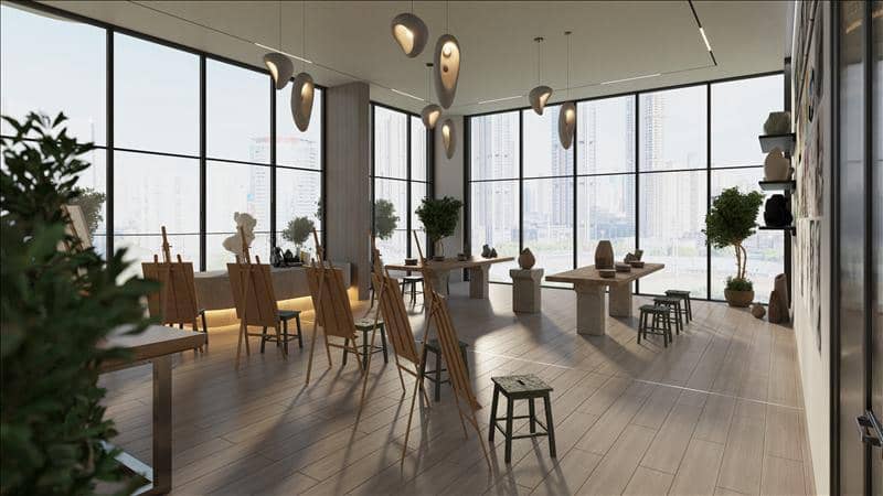 New Isola Bella Residence with swimming pools, a co-working area and a kindergarten, JVC, Dubai, UAE — photo 7