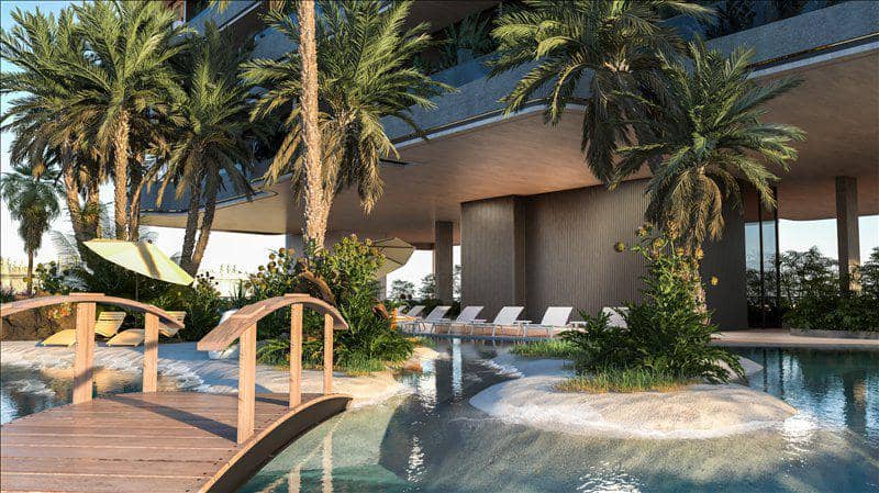 New Isola Bella Residence with swimming pools, a co-working area and a kindergarten, JVC, Dubai, UAE — photo 21