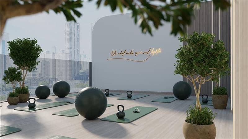 New Isola Bella Residence with swimming pools, a co-working area and a kindergarten, JVC, Dubai, UAE — photo 14