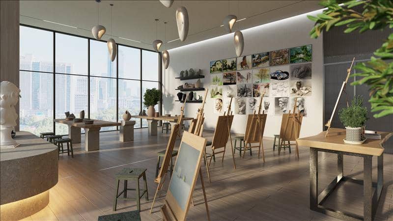 New Isola Bella Residence with swimming pools, a co-working area and a kindergarten, JVC, Dubai, UAE — photo 10