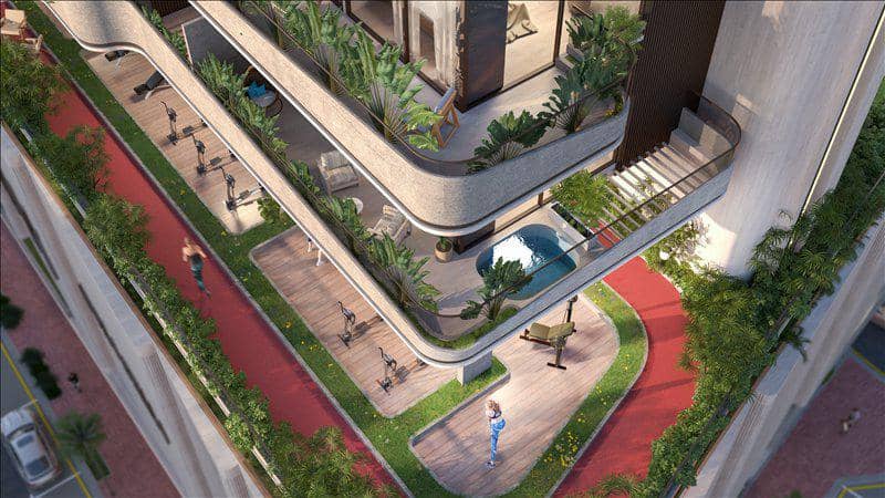 New Isola Bella Residence with swimming pools, a co-working area and a kindergarten, JVC, Dubai, UAE — photo 17