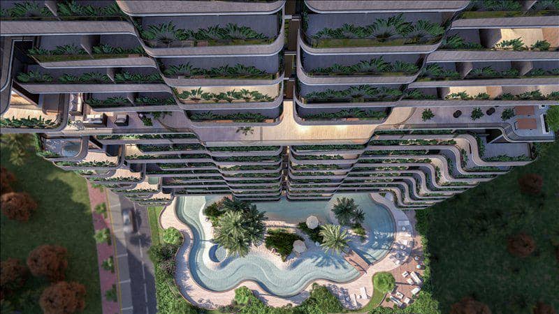 New Isola Bella Residence with swimming pools, a co-working area and a kindergarten, JVC, Dubai, UAE — photo 29