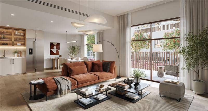 New Hillcrest Residence with a swimming pool and a park in a green area, Town Square, Dubai, UAE — photo 4