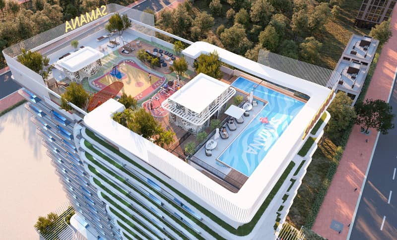 Apartments in the new high-rise residence Bayz 102 with pools, parks and a tennis court next to Burj Khalifa, the Business Bay area, Dubai — photo 9