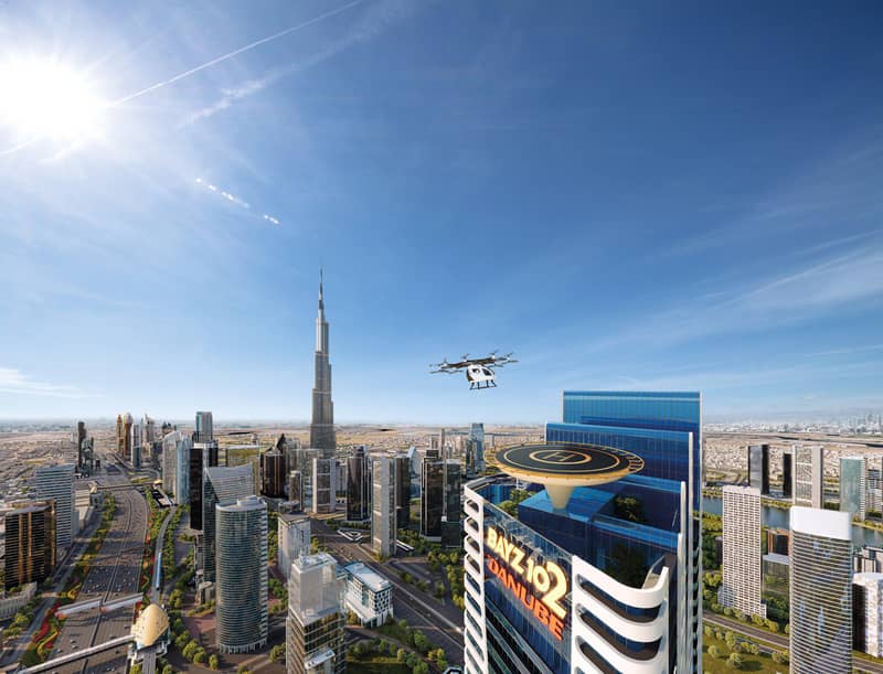 Apartments in the new high-rise residence Bayz 102 with pools, parks and a tennis court next to Burj Khalifa, the Business Bay area, Dubai — photo 4