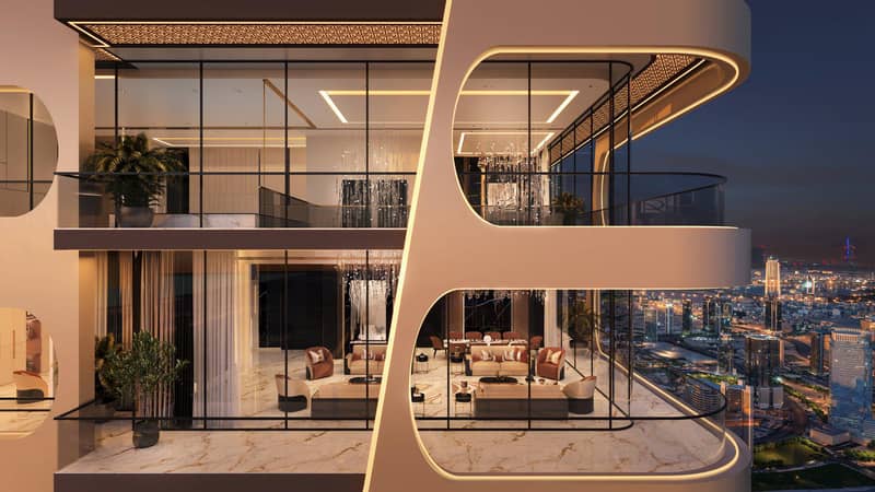 Apartments in the new high-rise residence Bayz 102 with pools, parks and a tennis court next to Burj Khalifa, the Business Bay area, Dubai — photo 30