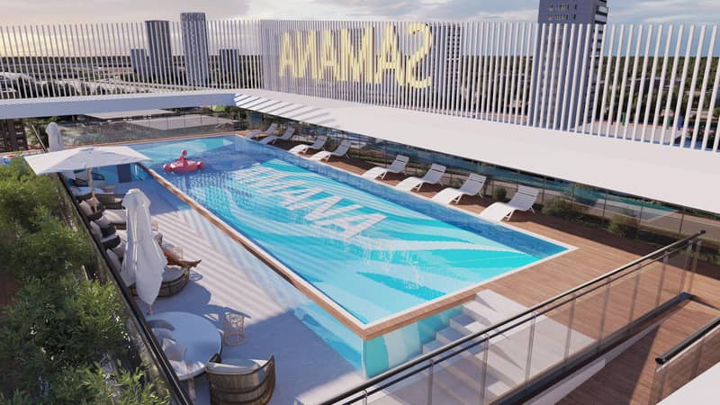 Apartments in the new high-rise residence Bayz 102 with pools, parks and a tennis court next to Burj Khalifa, the Business Bay area, Dubai — photo 10
