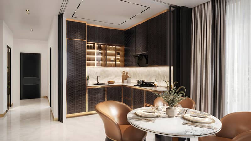 Apartments in the new high-rise residence Bayz 102 with pools, parks and a tennis court next to Burj Khalifa, the Business Bay area, Dubai — photo 26