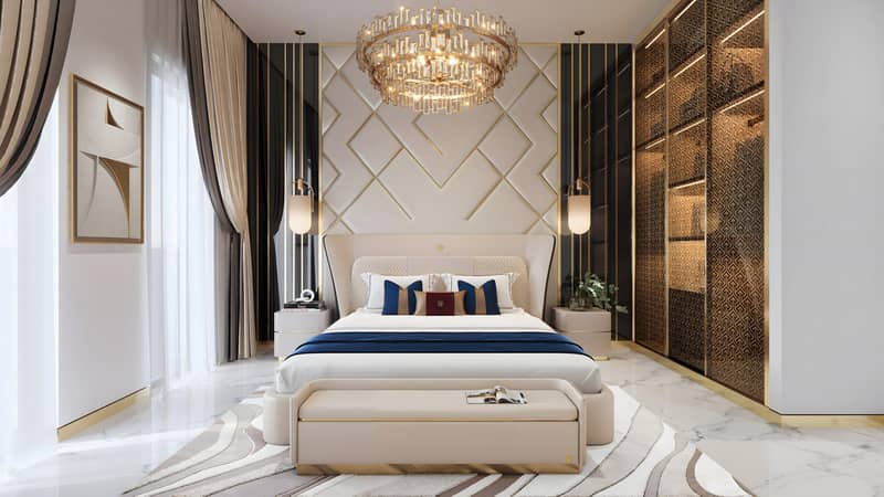 Apartments in the new high-rise residence Bayz 102 with pools, parks and a tennis court next to Burj Khalifa, the Business Bay area, Dubai — photo 24