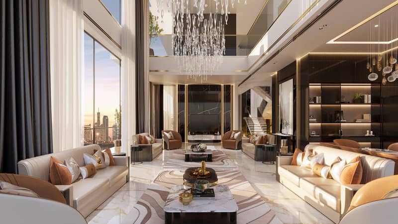 Apartments in the new high-rise residence Bayz 102 with pools, parks and a tennis court next to Burj Khalifa, the Business Bay area, Dubai — photo 31