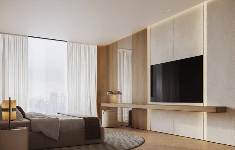 Apartments in the new Ivory residence with swimming pools and a mini golf course in the Al Jaddaf area, Dubai — photo 8
