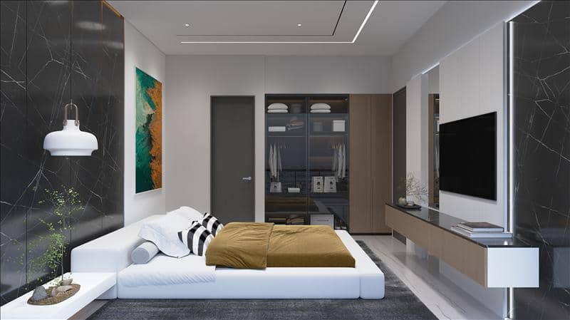 Apartments with private pools in the new Ibiza complex, the Dubailand area, Dubai — photo 8