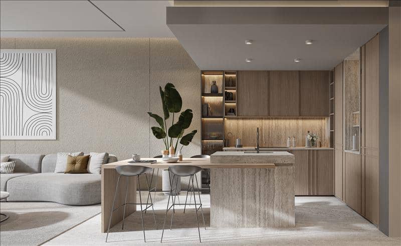 Apartments in the new residence One Beverly with pools, a mini-golf course in the area with developed infrastructure Arjan-Dubailand, Dubai — photo 5