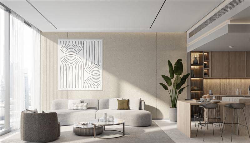 Apartments in the new residence One Beverly with pools, a mini-golf course in the area with developed infrastructure Arjan-Dubailand, Dubai — photo 3