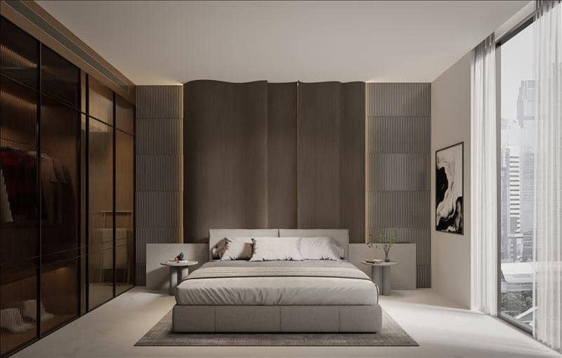 Apartments in the new residence One Beverly with pools, a mini-golf course in the area with developed infrastructure Arjan-Dubailand, Dubai — photo 6
