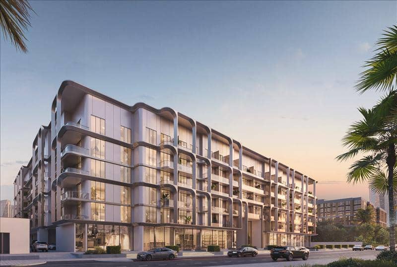Apartments in the new residence One Beverly with pools, a mini-golf course in the area with developed infrastructure Arjan-Dubailand, Dubai — photo 12