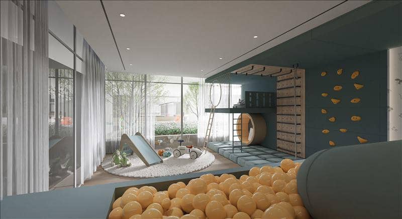 Apartments in the new residence One Beverly with pools, a mini-golf course in the area with developed infrastructure Arjan-Dubailand, Dubai — photo 8