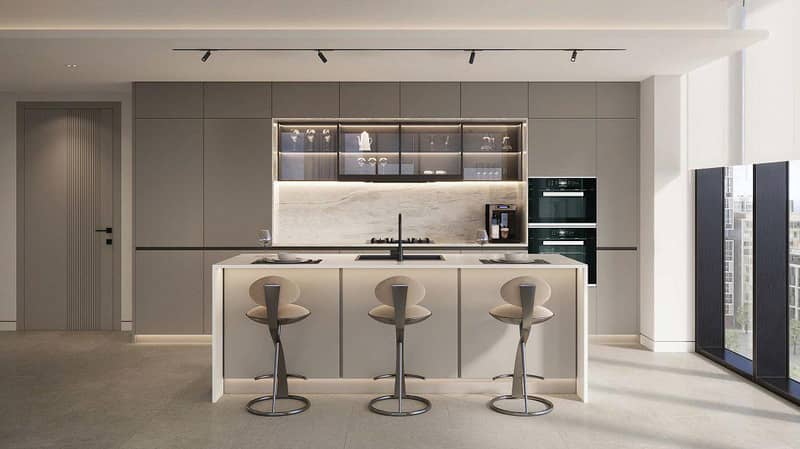 Apartments in the new high-rise Parkway residence with swimming pools 5 minutes from Burj Khalifa in the Meydan Horizon area, Dubai — photo 8