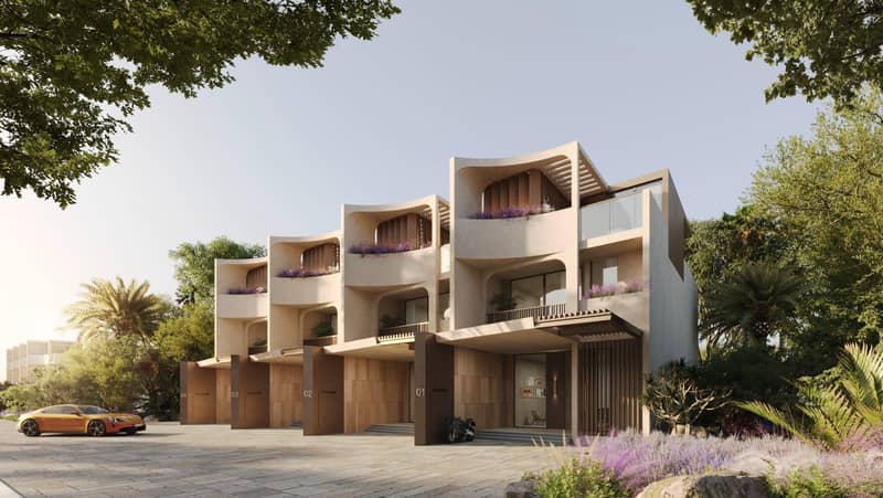 New complex of townhouses Kensington Gardens with a private school and lagoons, International City Phase 2, Dubai, UAE — photo 2