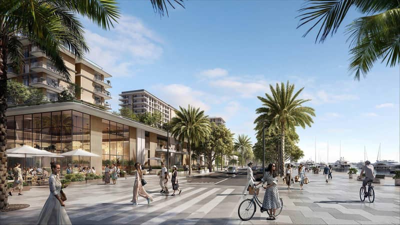 Новый комплекс таунхаусов Pier Point 1&2 с живописным видом, бассейном и зелеными зонами на первой линии у моря, Port Rashid, Дубай, ОАЭ — фото 8